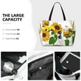 thumbnail image 3 of Daiia Plump Sunflower And Sketch Beach Travel Bag - Water-Resistant Beach Bag, Lightweight Tote with 7 Pockets for Women and Men - Gym,Pool,Camping,Reusable Grocery Bag, 3 of 7