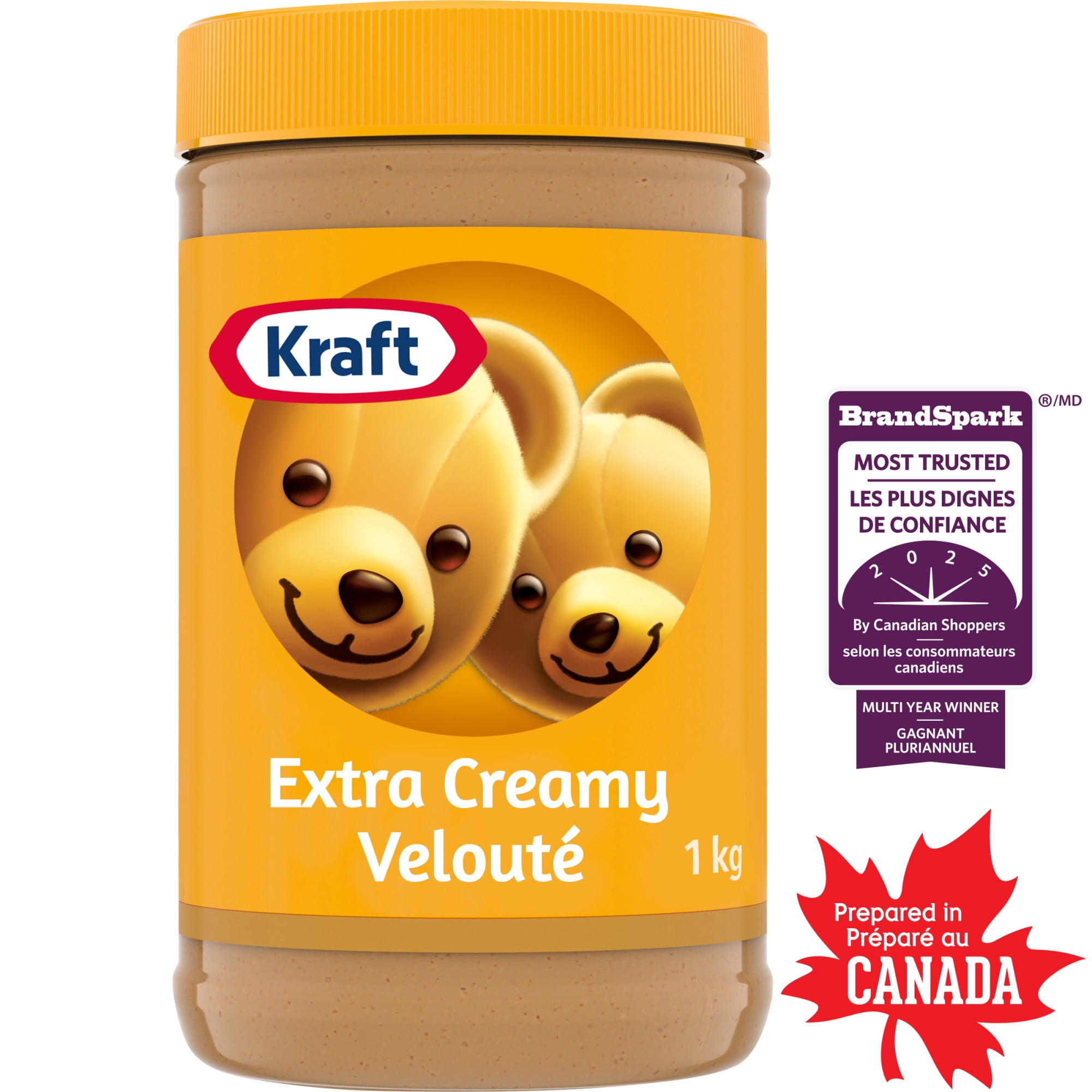 Beurre d’arachide velouté Kraft 1 kg