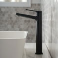thumbnail image 2 of KRAUS Indy Single Handle Vessel Bathroom Faucet with 24-inch Towel Bar, Paper Holder, Towel Ring and Robe Hook in Matte Black, 2 of 13
