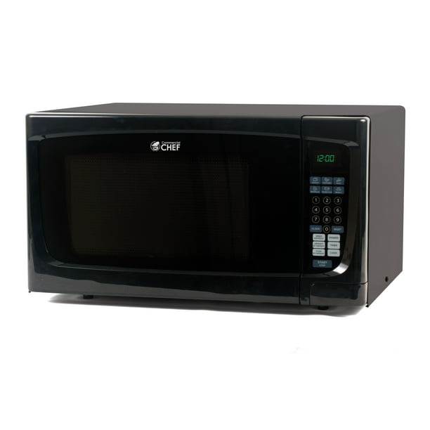 Commercial Chef CHM16110B6C 1.6 Cu. Ft.. Microondas de Encimera de 1000 W, Color Negro