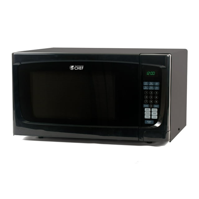 Commercial Chef CHM16110B6C 1.6 Cu. Ft.. Microondas de Encimera de 1000 W, Color Negro