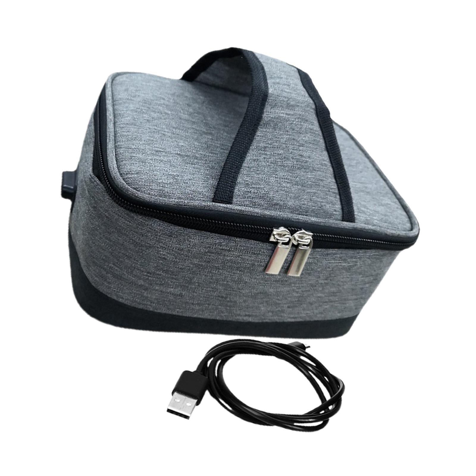  Lunch Bag, Large Lunch Bag Portable Oven USB Charging Insulated Lunch  Box Aluminum Film Liner Heated Lunch Box for Adult Men Women: Home & Kitchen