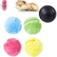 thumbnail image 1 of Interactive Rolling Pet Balls, Plush Self-Moving Toy for Cats & Dogs, 4 Colors, 1 Set, 1 of 7