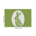 thumbnail image 3 of SLYNSHome Rabbit Bunny Happy Easter Placemats 12x18 Inch Seasonal Spring Table Mats for Party Kitchen Dining Decoration, 3 of 7