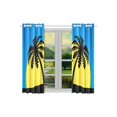 thumbnail image 2 of MKHERT Palm Tree Window Curtain Kitchen Curtains Window Treatments 26x39 inch,Set of 2, 2 of 3