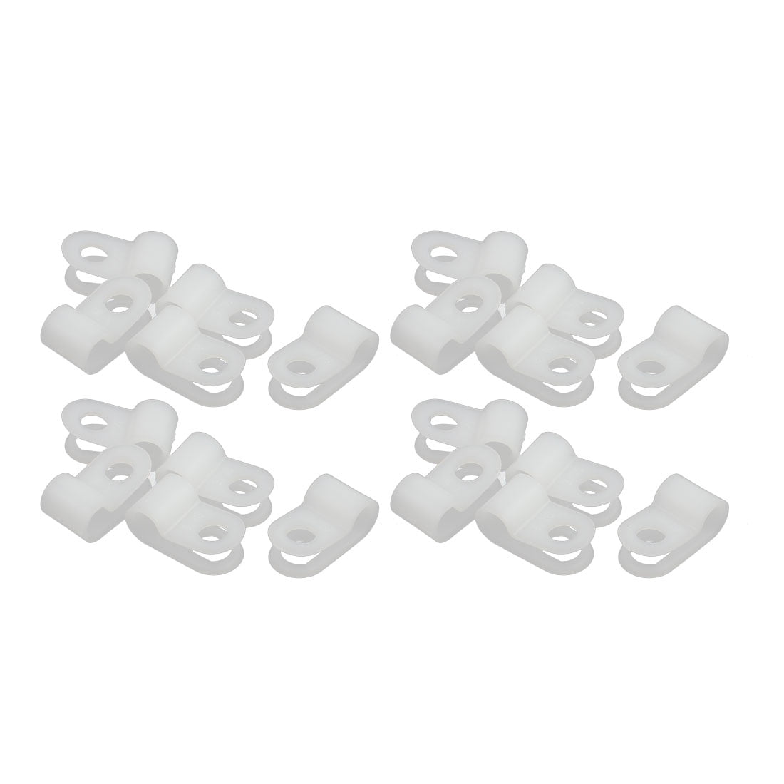Cable Clips Pack of 200 4.7mm Natural Nylon P Clips Fasteners For Wires 