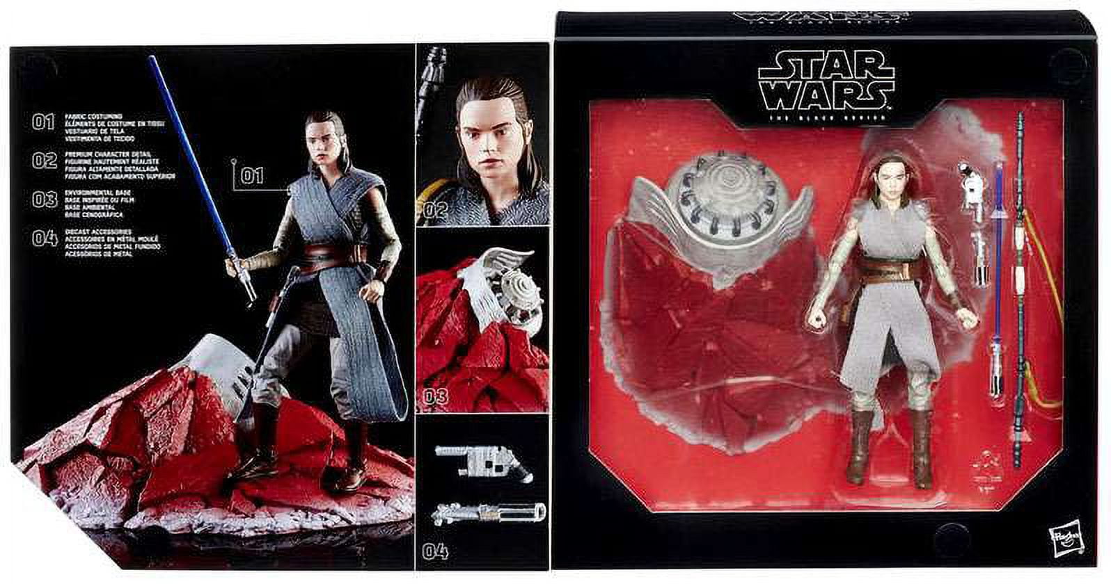 Star Wars Black Series Rey on Crait Action Figure (Jedi Star Wars Black Series Rey on Crait Action Figure (Jedi