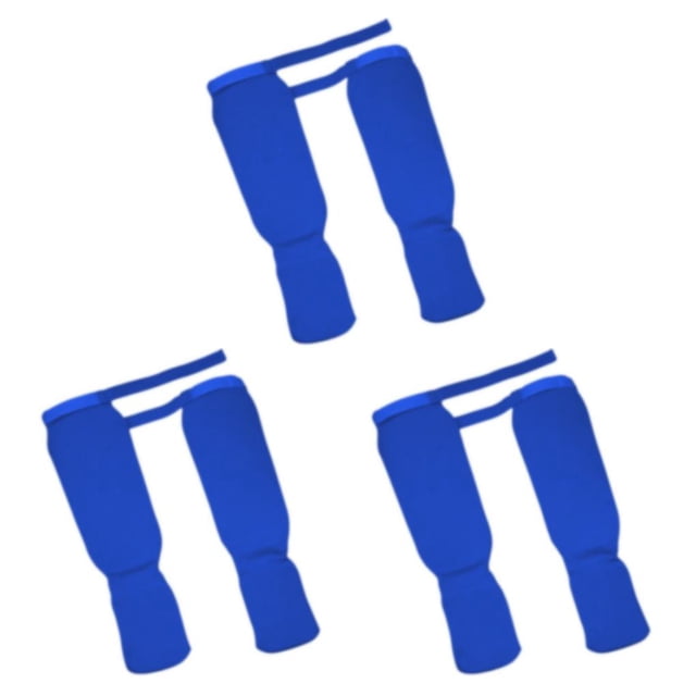 Guardoinrt Sleek Shin Instep Guards for MMA Training Optimal Protection Blue S 3Set