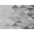 thumbnail image 1 of Ahgly Company Indoor Rectangle Patterned Platinum Silver Gray Area Rugs, 2' x 4', 1 of 6