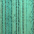 thumbnail image 1 of Ahgly Company Machine Washable Indoor Square Abstract Turquoise Blue Modern Area Rugs, 4' Square, 1 of 4