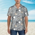 thumbnail image 4 of Goofa Cute Dog And Flowers Hawaiian Shirt for Men, Unisex Summer Beach Casual Short Sleeve Button Down Shirts,Aloha Tropical Floral print shirt-Large, 4 of 9