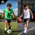 thumbnail image 3 of RBX Boys Athletic Outfit Shorts Set Short Sleeve Shirts Dry Fit Sleeveless Jersey & Shorts 3 Piece, 3 of 7