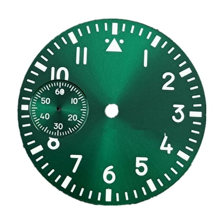 1 PCS 37MM Green Luminous Watch Dial Fit For ETA 6497 ST3600 Movement Watch Movement Replacing Spare Part