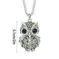 thumbnail image 3 of Womens Necklaces Trendy Women'S Jewelry Valentine's Day Gift, Women Necklace, Owl Pendant Diamond Sweater Chain Long Necklace Jewelry, 3 of 9