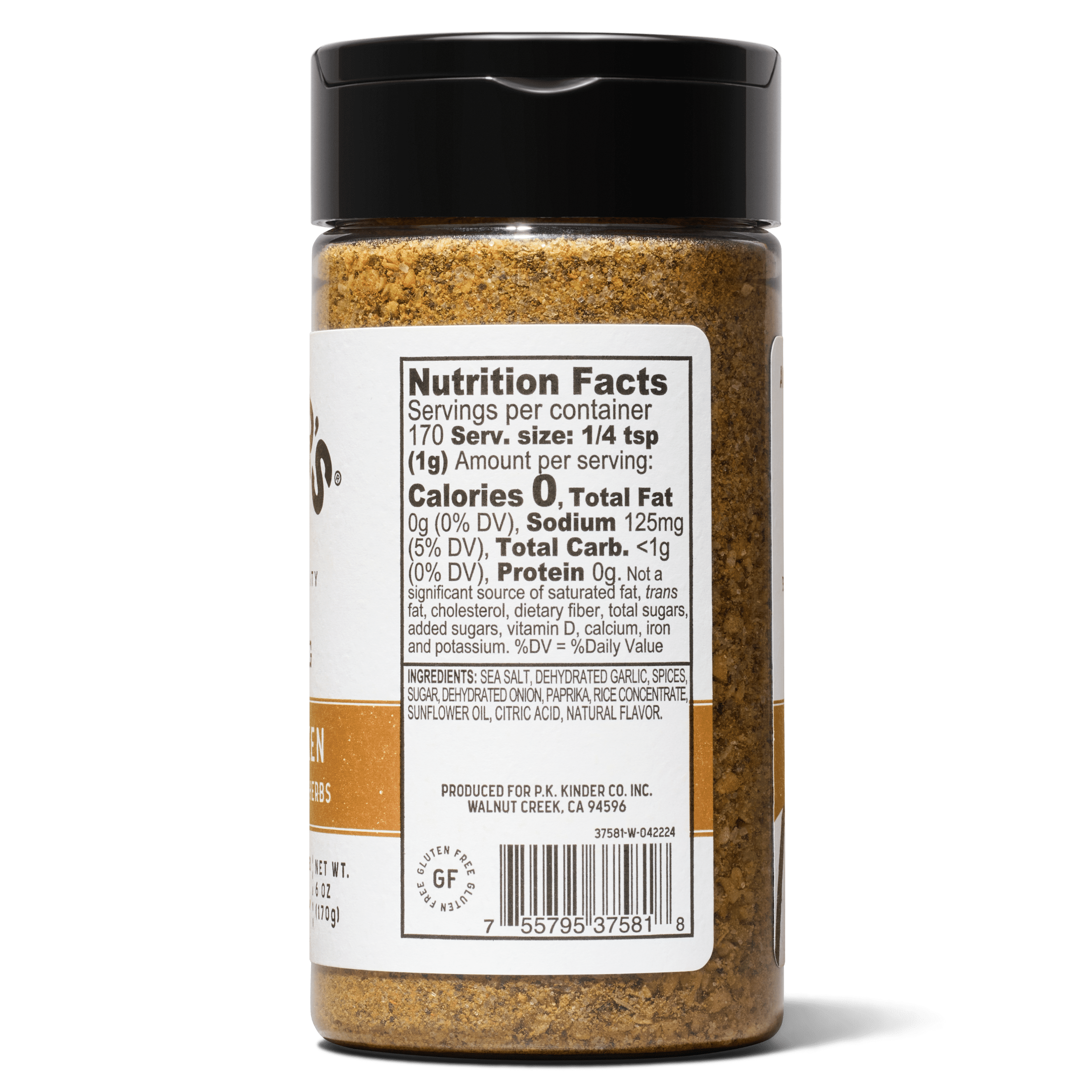 (6 pack) Kinder's Grilled Chicken Seasoning Blend with Garlic, Sea Salt, and Herbs, 6 oz
