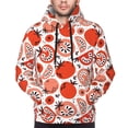 thumbnail image 2 of Bingfone Hand Drawn Tomatoes Men's Drawstring Hoodie Long Sleeve Pocket Sweatshirts-X-Large, 2 of 6