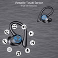 thumbnail image 6 of Wireless Earbuds - Bluetooth Headphones 120hrs Play Back Sport Earphones - Over-Ear Buds with Earhooks Built-in Mic Headset for Workout Black, 6 of 8