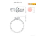 thumbnail image 5 of ANGARA IGI Certified Lab Grown 1 Ct Diamond Promise Ring for Women in 14K White Gold (Size-6.4mm| Color-F-G| Clarity-VS) | April Birthstone, Anniversary, Jewelry Gift for Women | Diamond Ring, 5 of 8