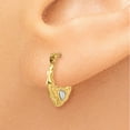 thumbnail image 3 of 14K Two-Tone Gold Earring Shrimp Creole Women'S 12 mm 10, 3 of 4