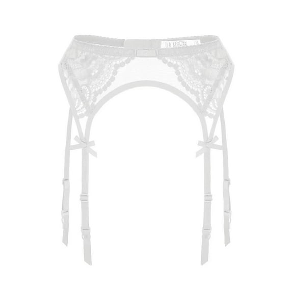 Women's Lace Garter Belt Metal Clips Suspender Belt