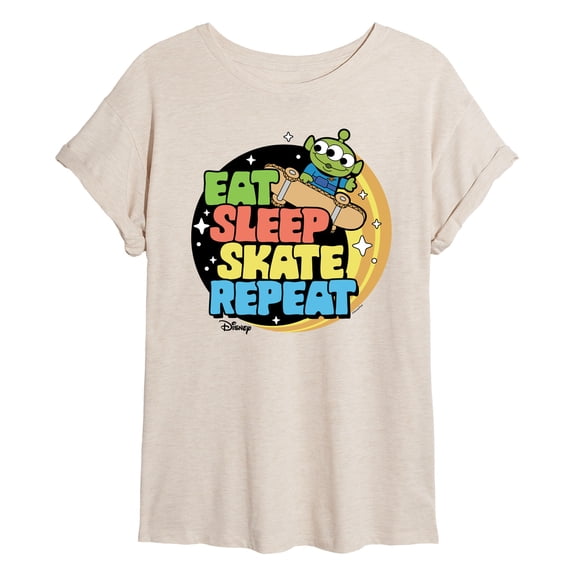 Disney - Toy Story - Eat Sleep Skate Repete - Women's Oversized T-Shirt