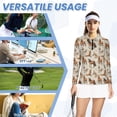 thumbnail image 6 of Uorisanigo Western Horse Women's Dry-Fit Golf Polo Shirts with Quarter Zip Fashionable Relaxed Athletic Polo Workout Tops for Women Versatile Athletic Tops, 6 of 7