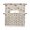 Beige, variant on Cute Fox Kitchen Curtains Sets 24 Inch Length with Valance, Funny Animals Watercolor Star Bunny Swag Valances and Tiers Curtain Set Drapes Swag Curtains for Living Room, Bathroom, Bedroom, Cafe