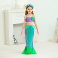 thumbnail image 1 of Disfraz De Sirena Ariel Para Niña Vestido De Lujo Para Niños Fiesta De Halloween De Carnaval, 1 of 4