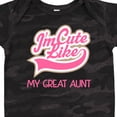 thumbnail image 4 of Inktastic Cute Like My Great Aunt Girls Baby Bodysuit, 4 of 5