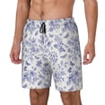 thumbnail image 2 of Fotbe Floral Butterfly Men’s Swim Trunks Quick Dry Swim Shorts Board Shorts with Mesh Lining-Small, 2 of 9