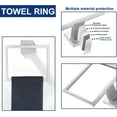 thumbnail image 3 of 5 Piece Bathroom Hardware Accessories - Brushed Nickel, 24Inch Towel Racks, Stainless Steel Square Towel Bar Set, Wall Mounted, 3 of 8