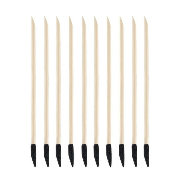 10 Pieces Wood Sanding Sticks For Efficient Sanding And Polishing Nail Art Tool