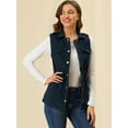 thumbnail image 2 of Unique Bargains Women's Sleeveless Jacket Functional Pockets Drawstring Waist Cargo Vest, 2 of 6