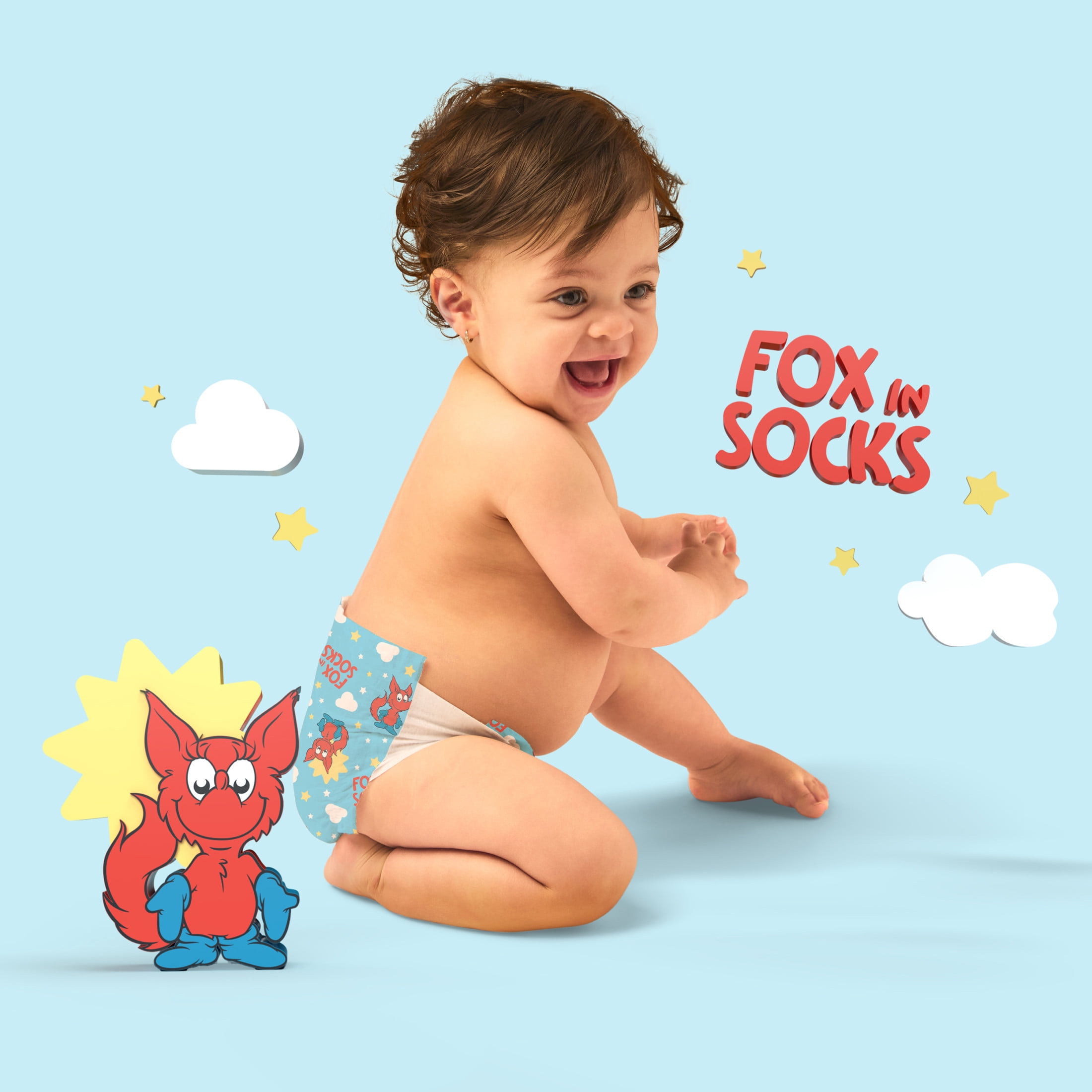 Hello Bello Premium Dr. Seuss Babies Diapers Club Box with Bonus Wipes - Size 2, 74 Count