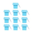 thumbnail image 3 of 10 Uds. Cajas de Regalo con gorro de graduación Cajas de dulces Cajas de embalaje de regalo Cajas de Favor de fiesta Cajas de dulces vacías para , Azul, 3 of 8
