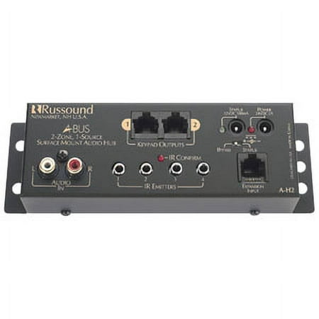 Russound - Single-Source 2-Zone Surface Mount Hub - Black