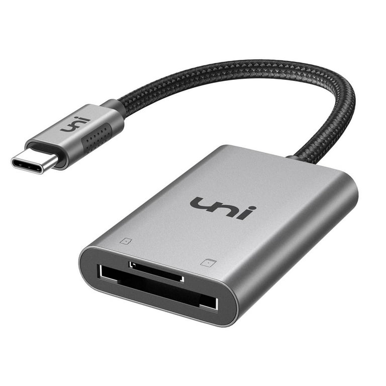 malt Australien ubehag SD Card Reader, Uni USB C to Micro SD Memory Card Reader Adapter (Aluminum  Shell, High Speed) Thunderbolt 3 Compatible with Android Galaxy S20,  MacBook Pro/MacBook Air and More - Walmart.com