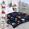 thumbnail image 5 of Yibo Motorcycle Lovers Blanket Flannel Soft and Comfortable Anti-static Bed Sofa Blanket, 5 of 6