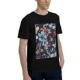thumbnail image 2 of Bingfone Flowers Ad Butterflies Men'S Loose Fit Short-Sleeve Pocket T-Shirt, 2 of 7