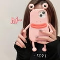 thumbnail image 3 of for iPhone 13 Pro Max Kawaii Phone Case 3D Cartoon Cute Pink Frog Phone Case Soft Silicone Unique Fun Cover Case for Women Girls Slim Fit Anti-Drop Protective Case for iPhone 13 Pro Max, 3 of 16