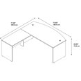 thumbnail image 4 of Bush Business Furniture SRE023MR 72 x 36 in. Series C Elite Bow Front L-Shaped Desk with 42 in. Return - Mocha Cherry, 4 of 7