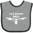 thumbnail image 3 of Inktastic Life Behind Bars Mountain Bike Boys or Girls Baby Bib, 3 of 4