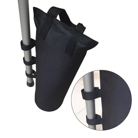 Large Capacity 600D Oxford Canopy Weights Sand Bag for Canopy Tent Outdoor Canopies Sand Bags Stabilize, Black