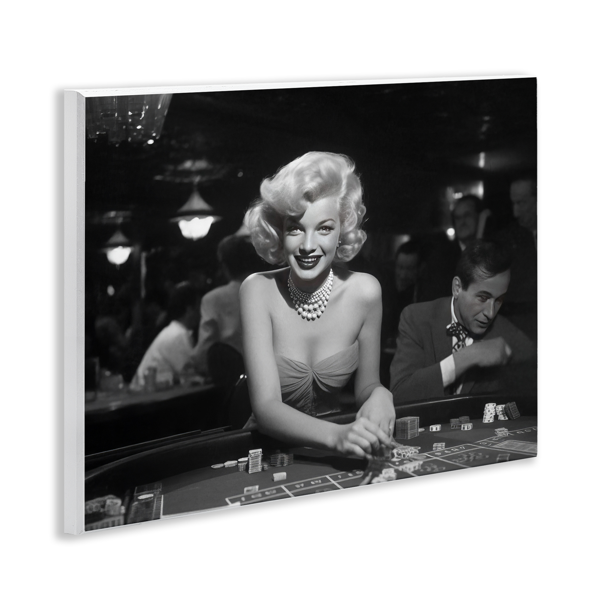 Stupell Industries Iconic Marilyn Portrait Novelty Photography Unframed Art Print Wall Art, 14 x 11
