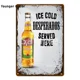 thumbnail image 4 of Cartel de metal con texto en inglés "Keep Calm Drink Beer Wine" (Mantén la calma, bebe cerveza, vino), placa de whisky, letrero de hojalata vintage, decoración de pared para bar, pub, cueva de hombre,, 4 of 5