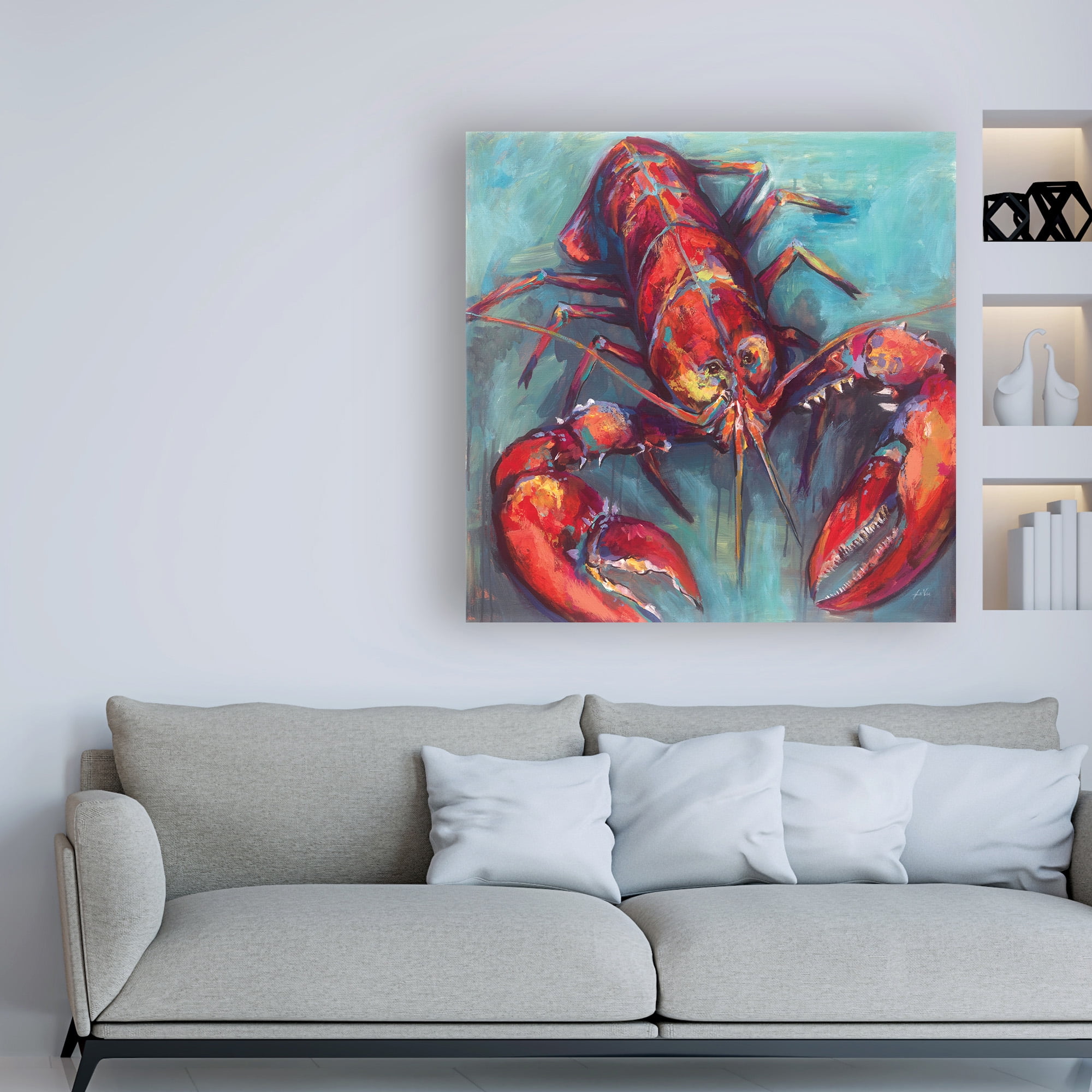 Trademark Fine Art 'Red Lobster' Canvas Art by Jeanette Vertentes