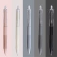 thumbnail image 6 of Retractable Gel Pens, 0.5mm Fine Point Click Gel Pens, Quick-Dry Black Ink Ballpoint Pens, No Bleed Smooth Writing Pens, Sleek Neutral Tone Retractable Pens for Note-Taking, Durable Stationery Pens, 6 of 7