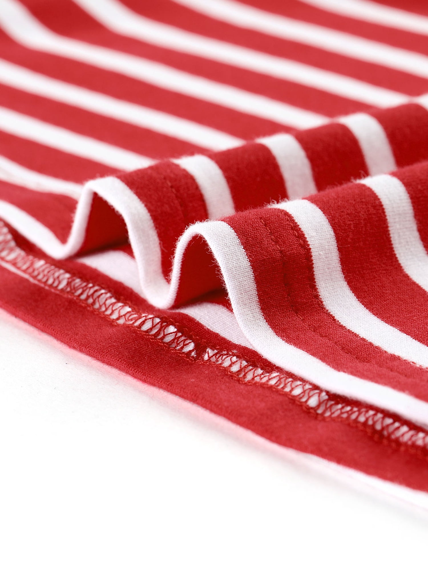 DARING DIVA Women's Color Block Striped Knit Top Long Sleeves T-Shirt XL Red-White