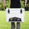thumbnail image 6 of 35 Quart White Portable Outdoor Ice Cooler, Multifunctional Ice Chest with Cup Holder Bottle Opener Fish Ruler for Beach Boat Camping, 6 of 7