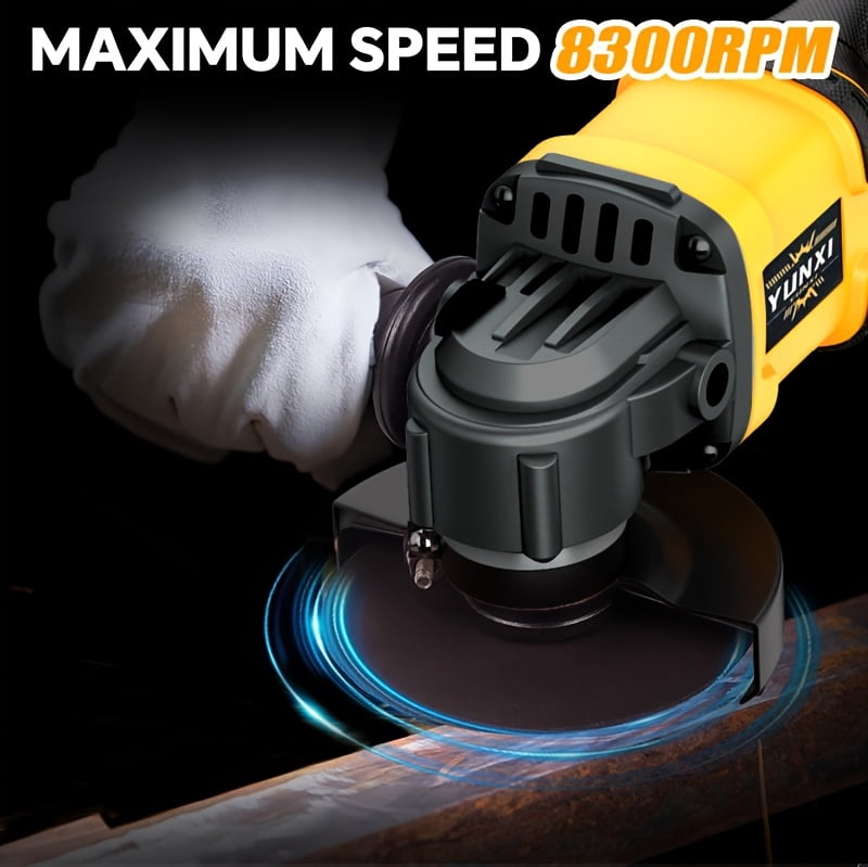 DGB Cordless Angle Grinder for Rust Removal and Surface Refinishing, Portable Electric Grinder for Metal Cleaning and Restoration, Handheld Grinder for Automotive and Home Restoration Projects